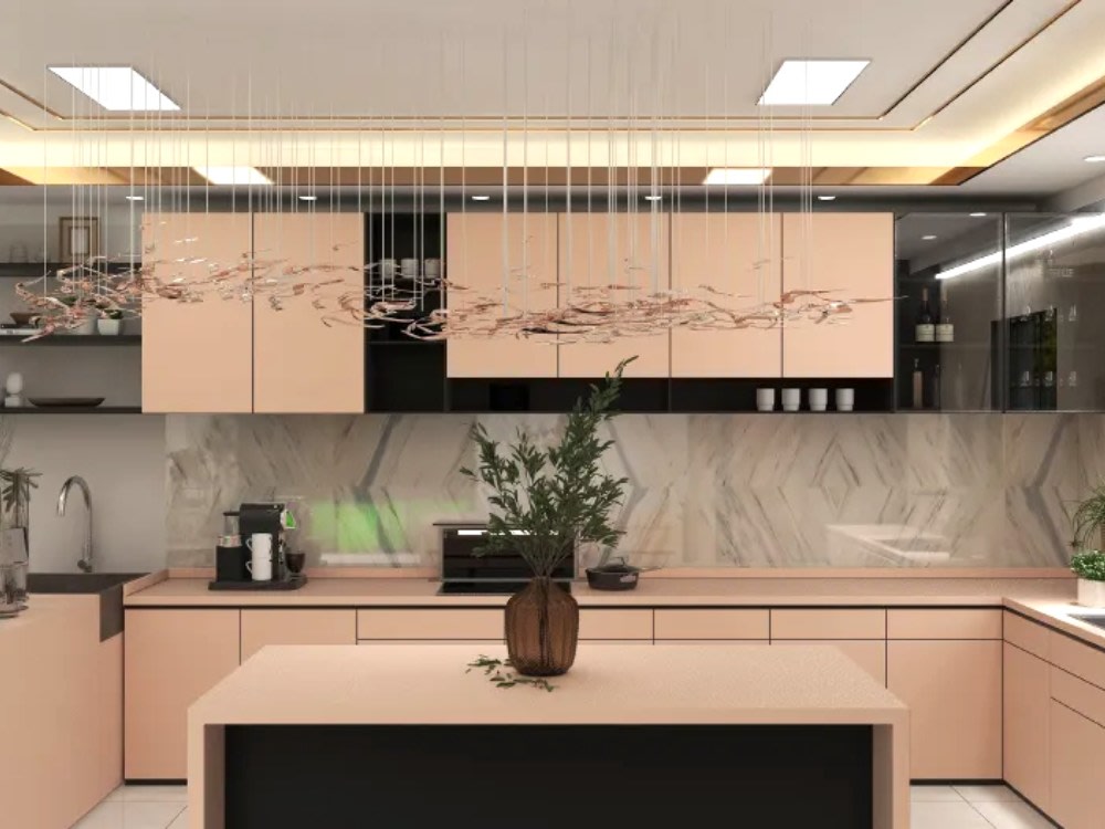 Luxury kitchen 3d design | 4K rendering | 6k, 360 panorama view | Upwork