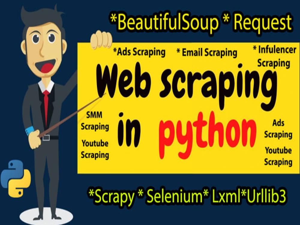 Scrape all websites data using python | Upwork