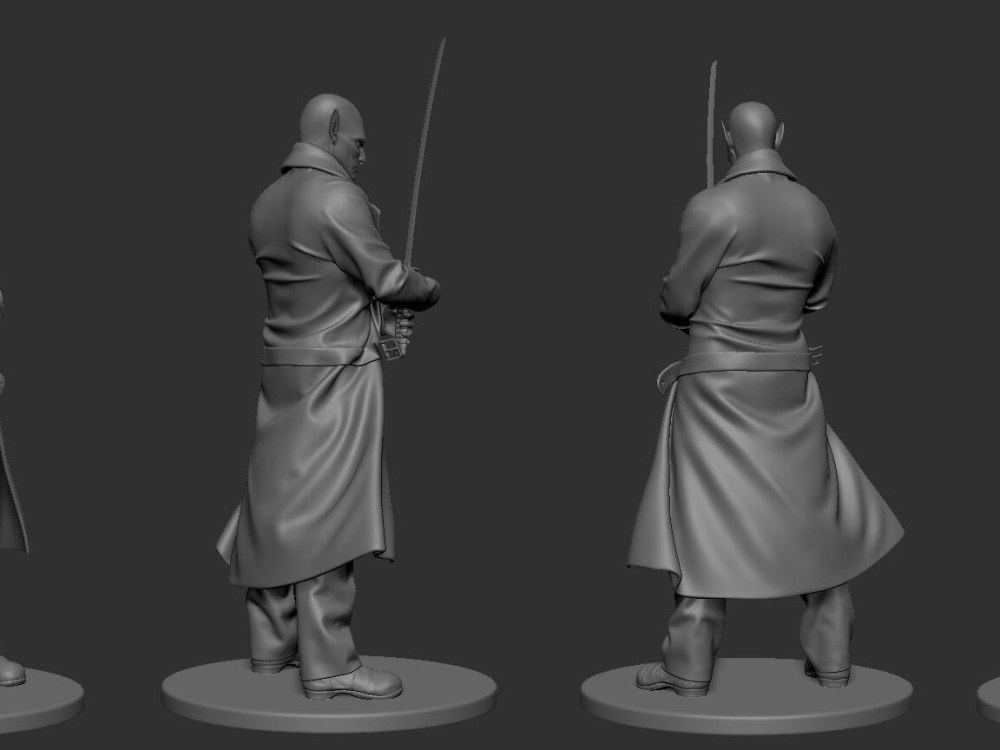 Sculpt 3d character model 3d miniature figurine file for 3d printing ...