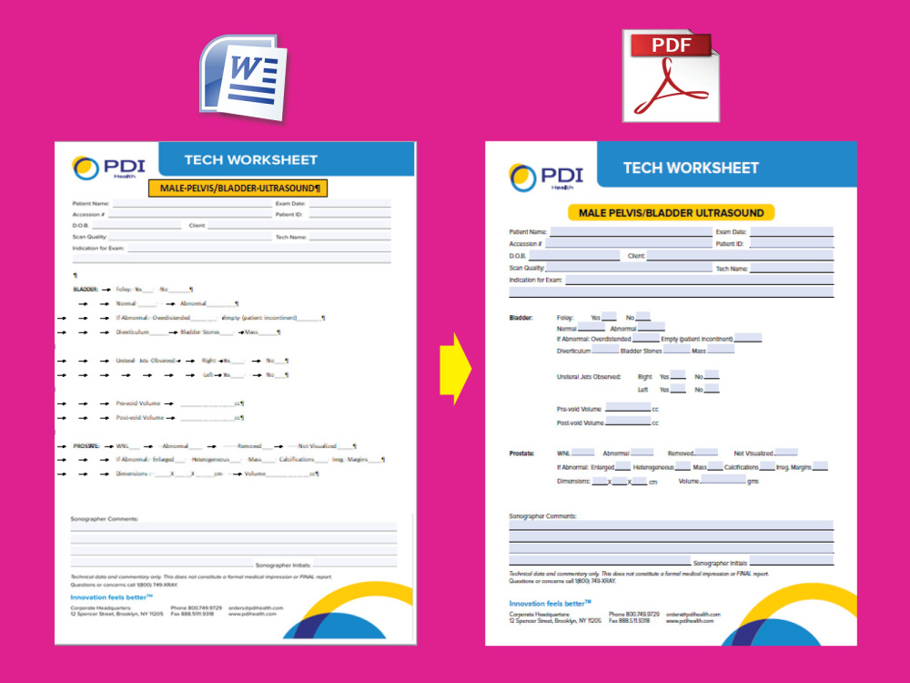 WORD to PDF FILLABLE FORM CREATION | Upwork