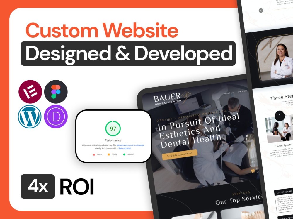 A custom designed and developed WordPress/Elementor Pro website. | Upwork