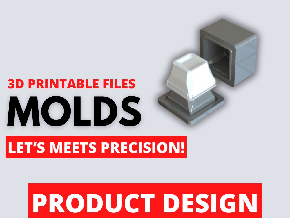 3D model and injection mold plastic printable mold | Upwork