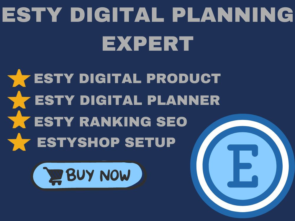 Setup esty digital planner, esty listing, esty download, and esty product | Upwork