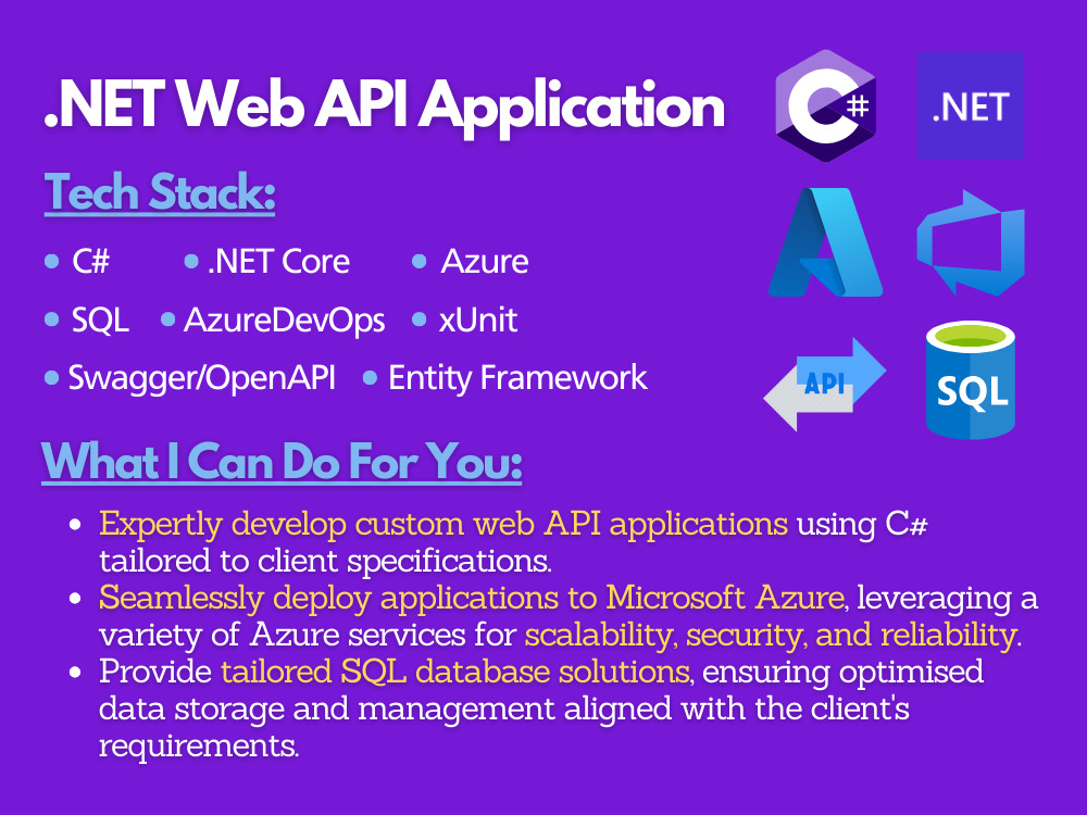 .NET Web API Application | Upwork