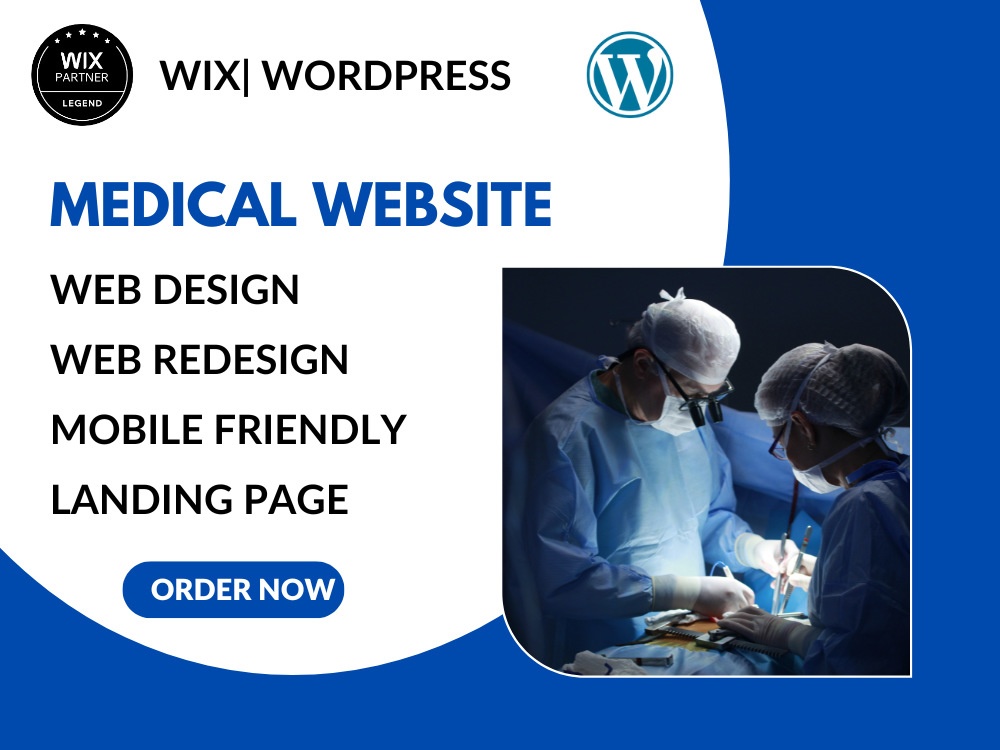 Medical or Clinic website design with appointment booking funtionality