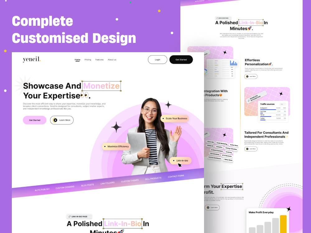 A creative and unique website design | Upwork
