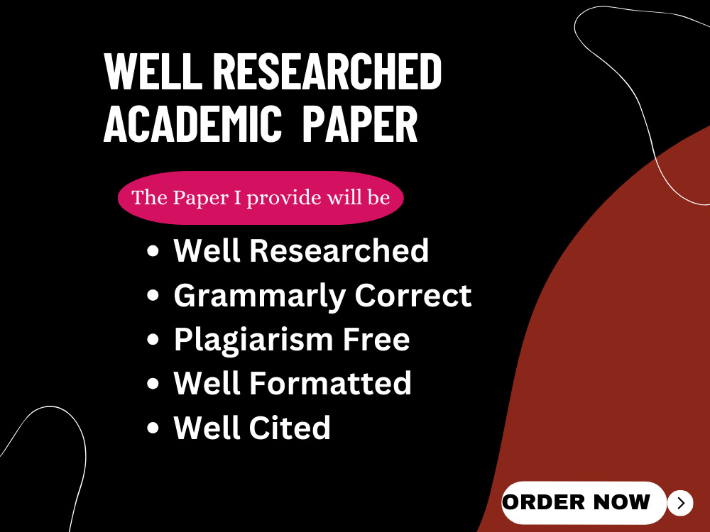 A well researched paper | Upwork
