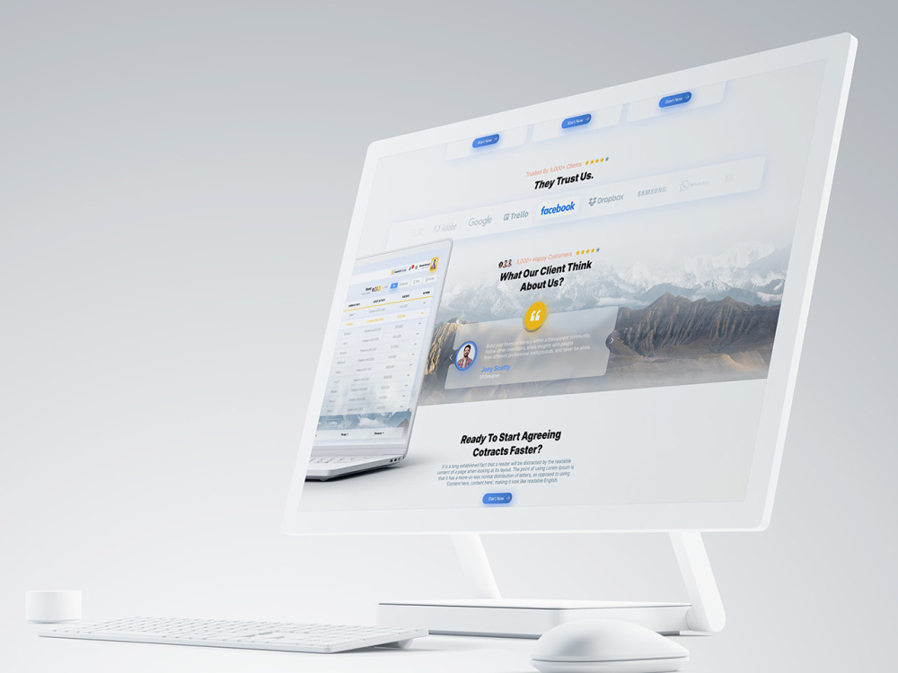 A unique, clean and modern UI and UX design | Upwork