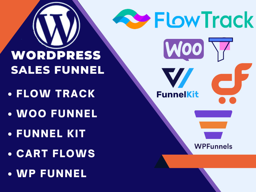 WordPress funnel, Woofunnel, Funnelkit, Cartflows, Wp funnel, Flowtrack