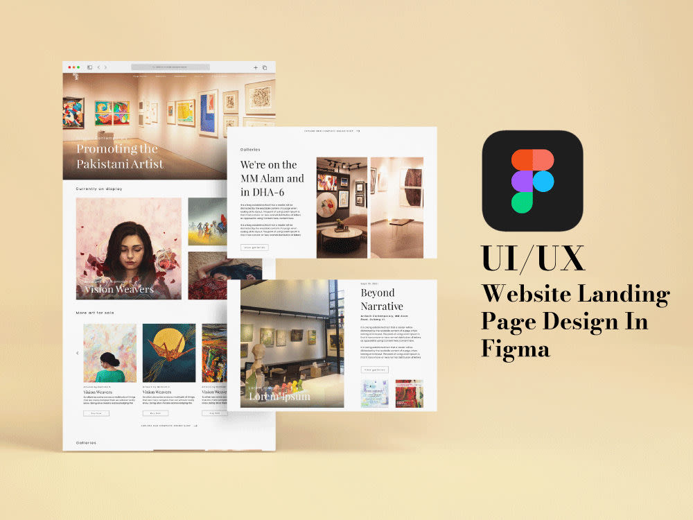 Creative, responsive and modern UI/UX website/landing page design in ...