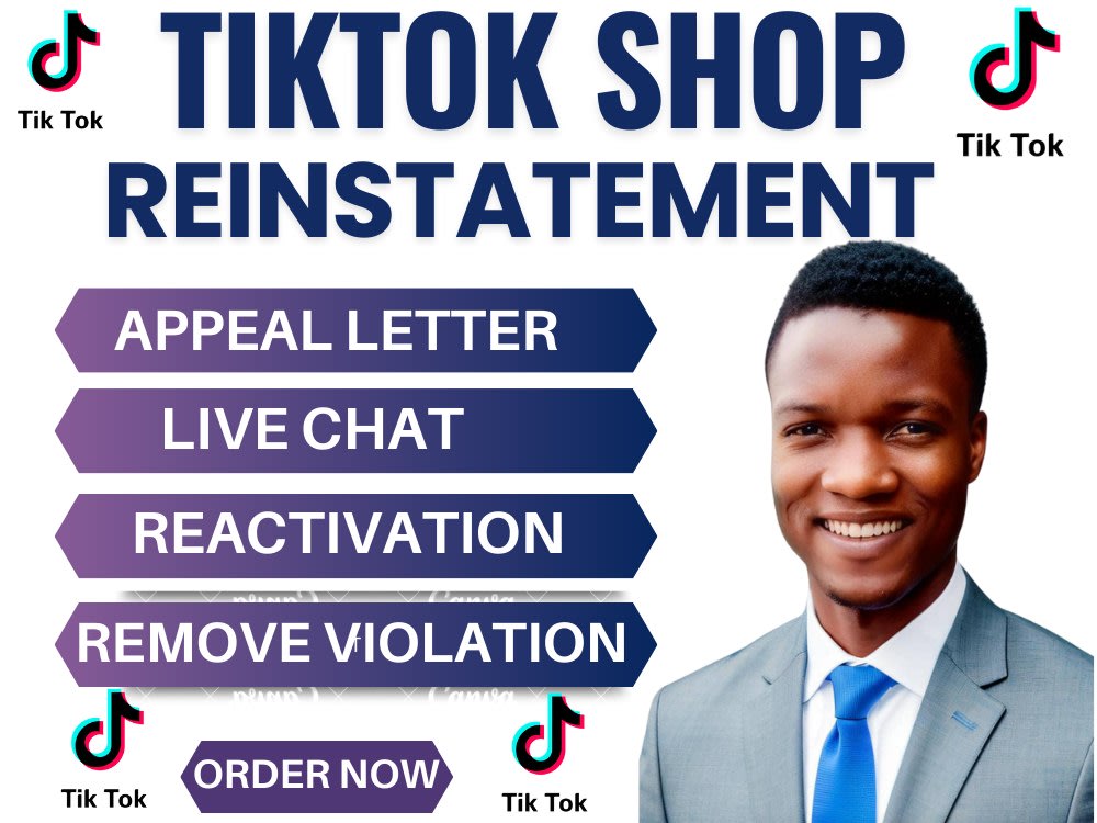 Appeal letter to reactivate your tiktok shop account, tiktok shop