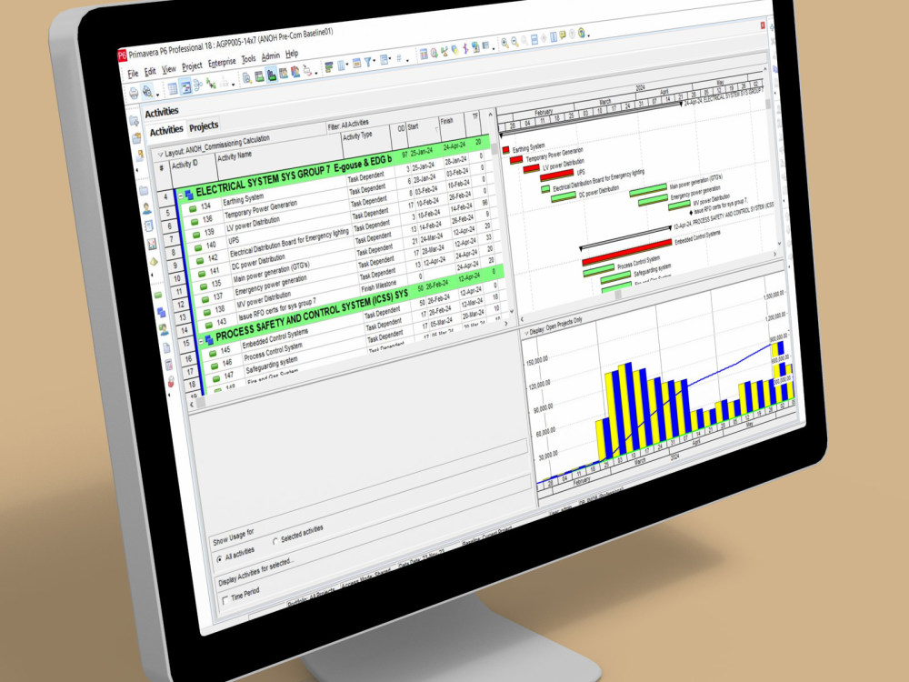 Resource-Loaded CPM Primavera P6 Project Management Schedule | Upwork