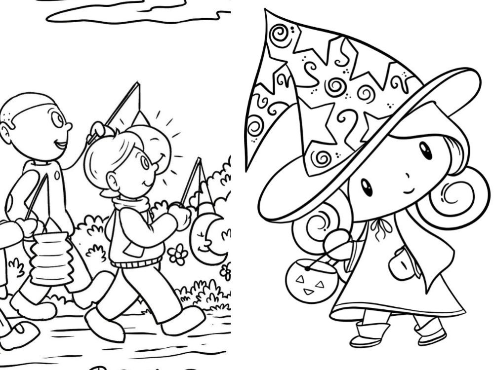 Design a cute black and white coloring book pages for kids and for etsy ...