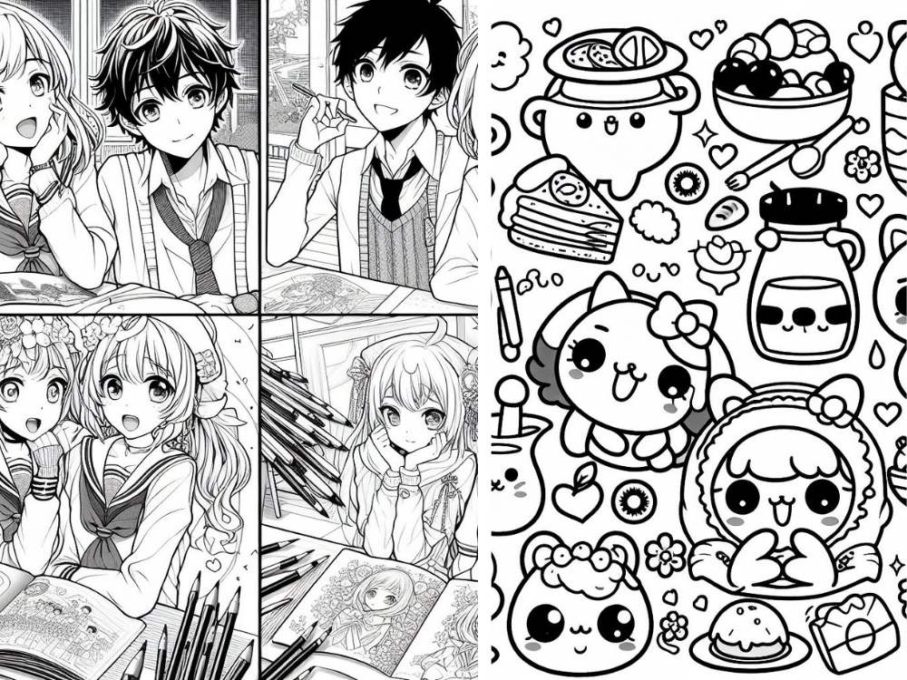 Kids colouring or adult colouring pages for amazon kdp coloring book ...