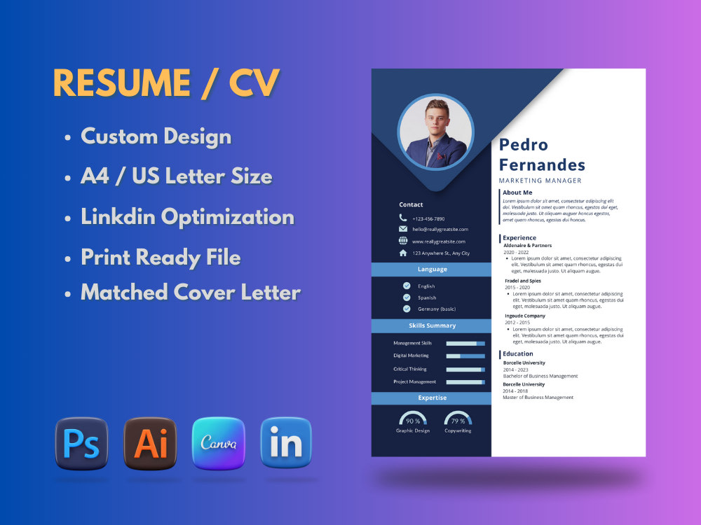 Professional ATS resume design and CV design | Upwork