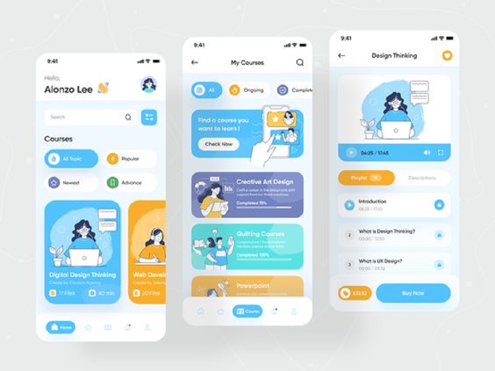 UI UX design for mobile app using Figma, website UI UX design Landing ...