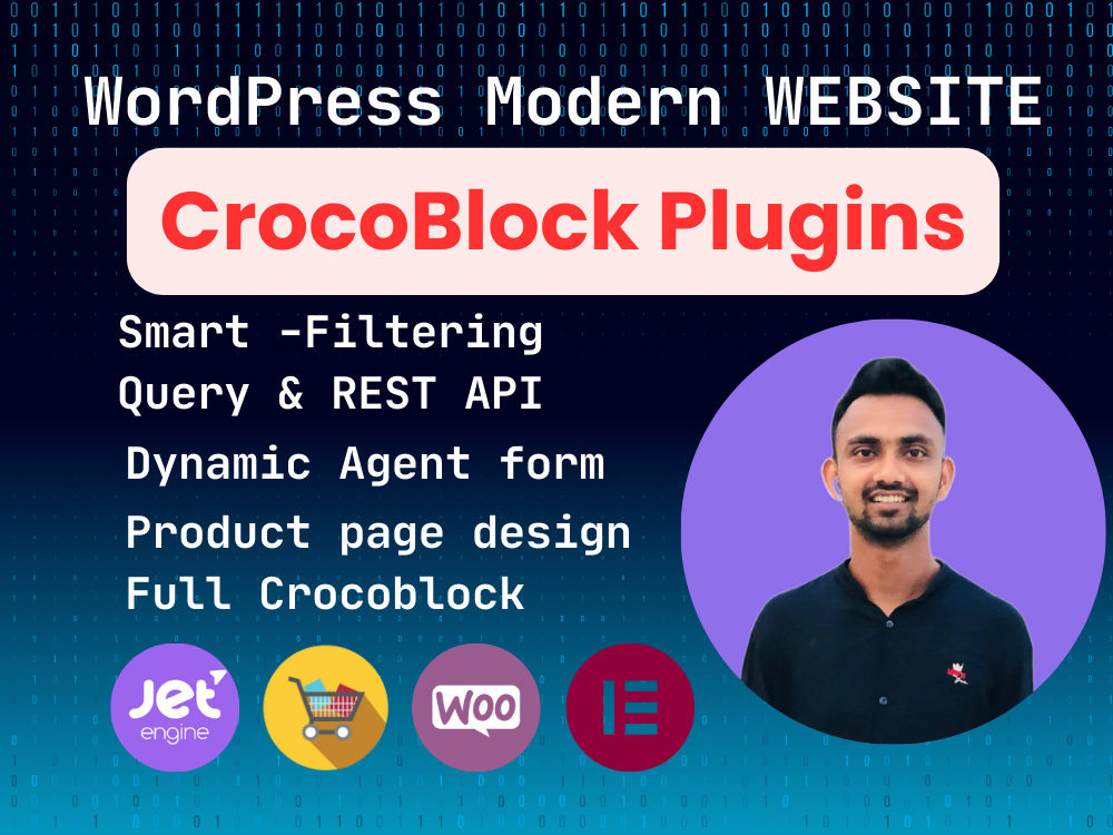 WordPress Modern Website using Crocoblock, JetSmart filter, Jetengine ...