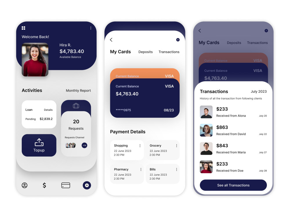 Modern UI/UX design for mobile app | Upwork