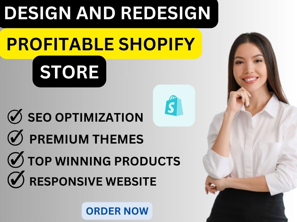 A design of shopify dropshipping website shopify store redesign | Upwork