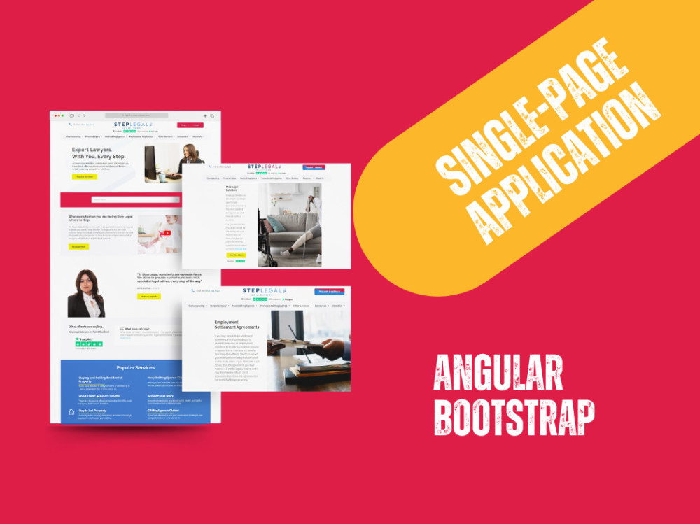 View of Dynamic SPA: Angular & Bootstrap | Responsive Webflow Design | Upwork
