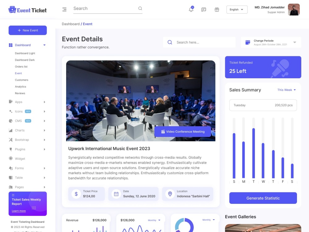 Access Custom Website, Dashboards, Flawless UX/UI Design SAAS, Admin ...
