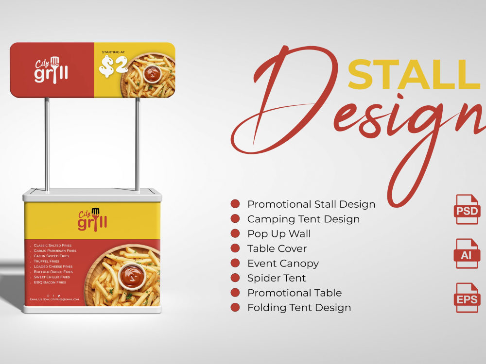 Trade show booth and backdrop for your exhibition | Upwork
