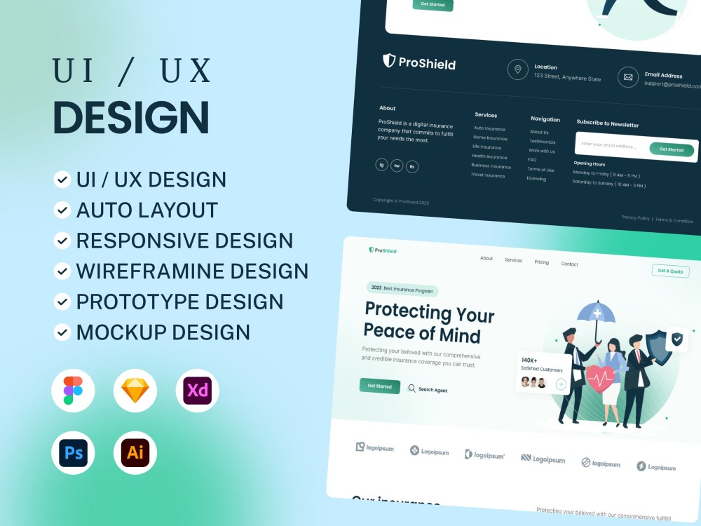 You'll receive web UI design and responsive website UI/UX design in ...