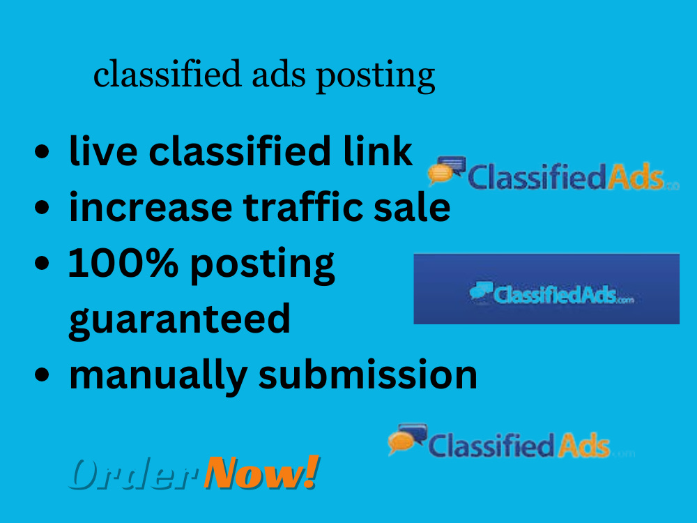 Top Classified Classified ads posting in top classified sites | Upwork