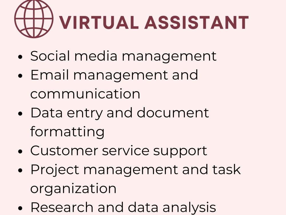 A reliable Virtual Assistant for data, email, and admin support. | Upwork