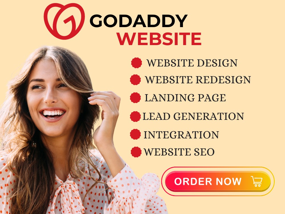 GoDaddy Website Design, GoDaddy Website Redesign, GoDaddy Landing Page