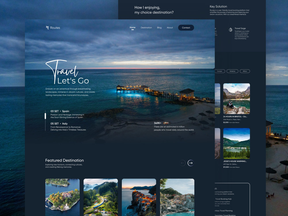 Professional dark UI/UX website design in Figma – Dark landing page ...