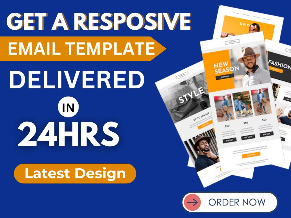 Beautiful email template for your marketing or newsletter campaign | Upwork