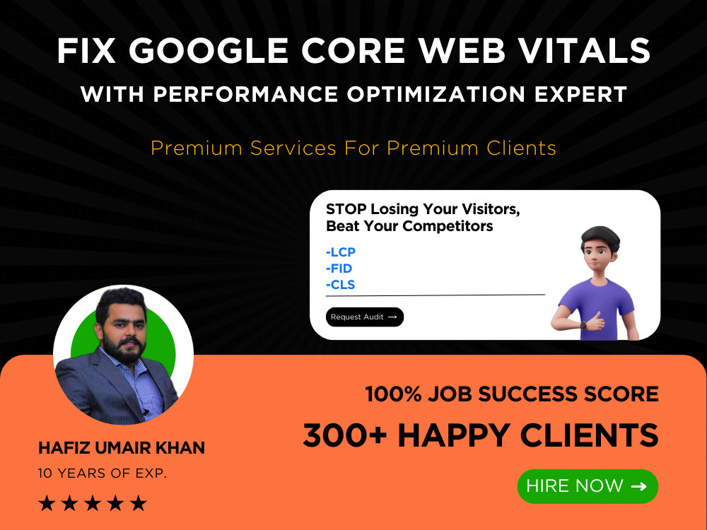 Google Core  Vitals Optimization Services fix LCP, FID, & CLS