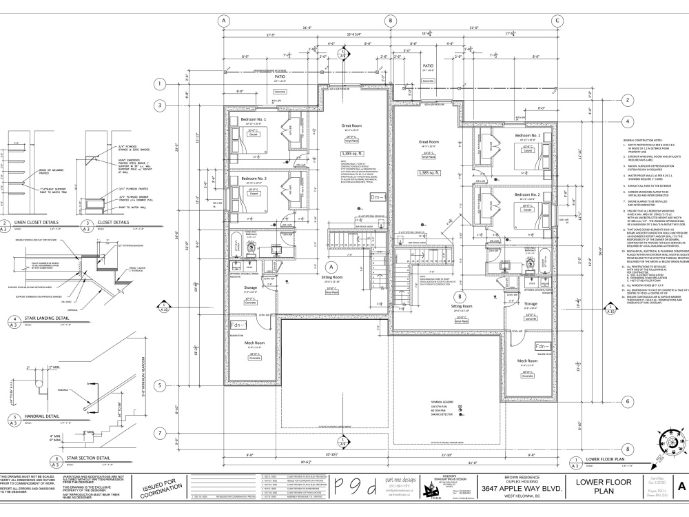 2D Architectural Drawings, Floor Plans, Sections, Elevations, Site Plan