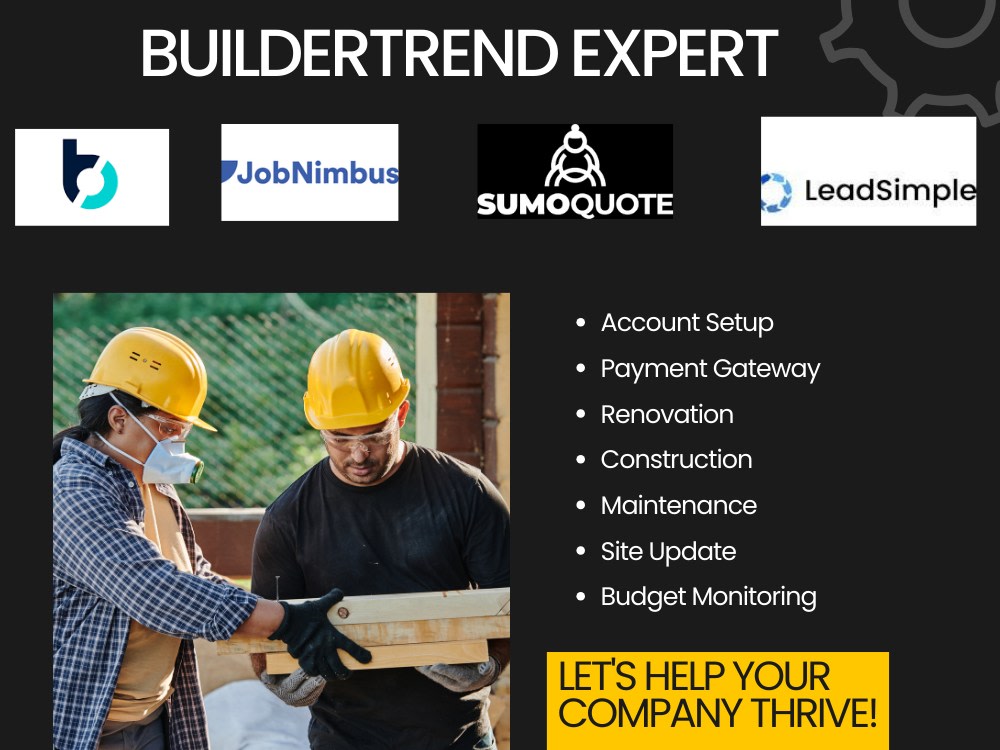 100 TopTier Management For Your Buildertrend Costruction Projects