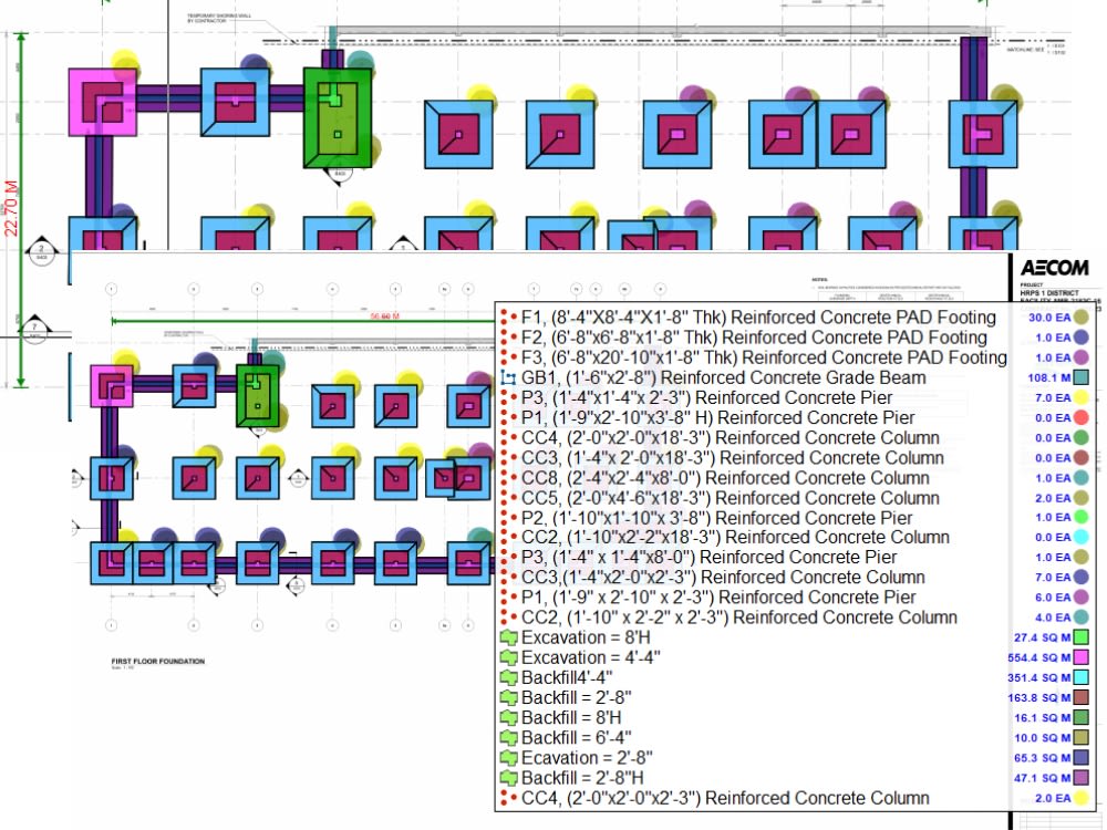 A detailed concrete takeoff and cost estimate with rebar details Upwork