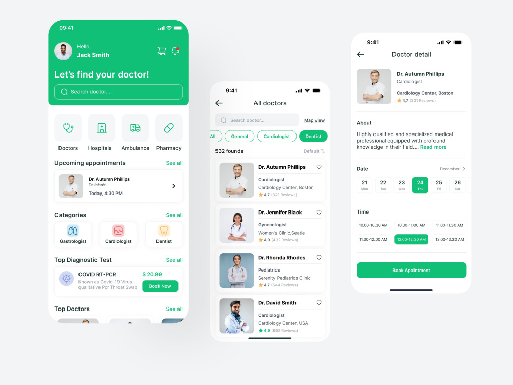 - UI/UX Design Solutions For HealthCare mobile app | Figma | Upwork