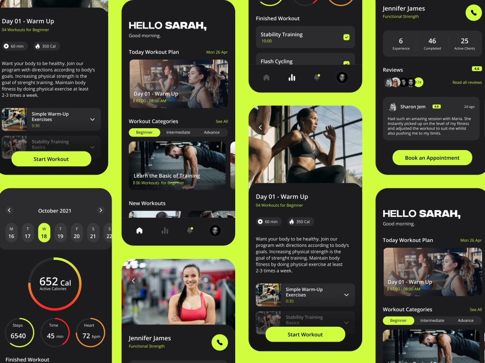 - UI/UX Design for Fitness & Activity Tracking mobile app | Figma | Upwork