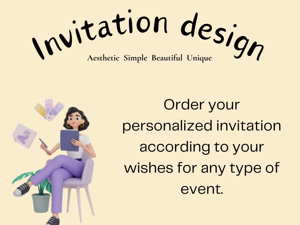 Aesthetics invitation cards for every events. | Upwork