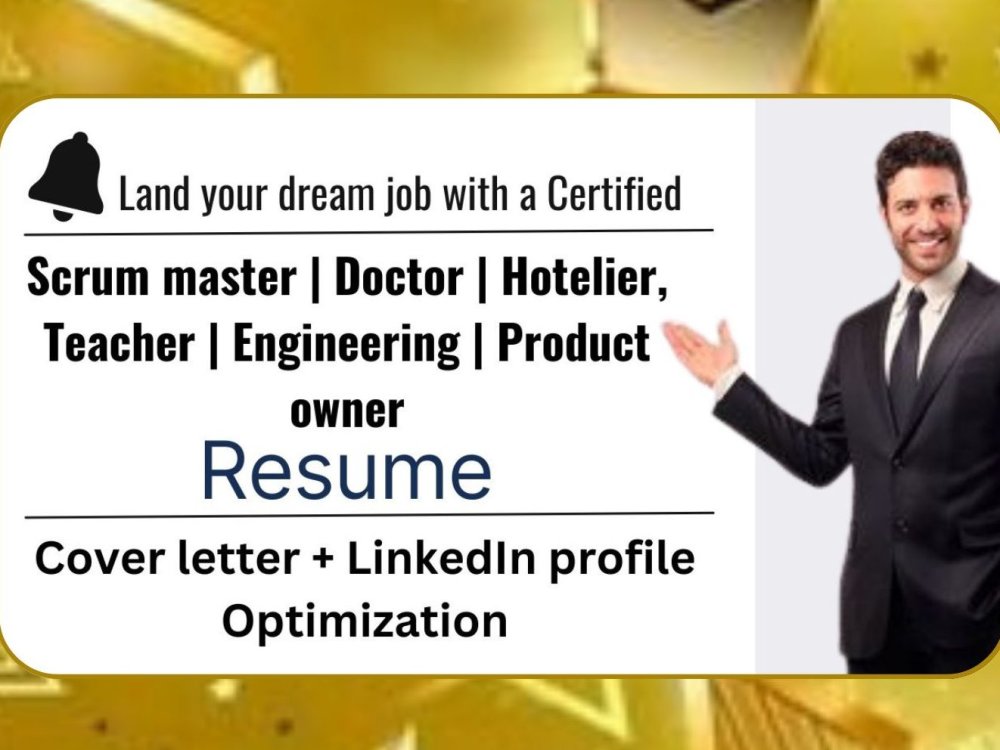 An ATS Resume| eye catching Cover Letter | LinkedIn profile Opt | Upwork