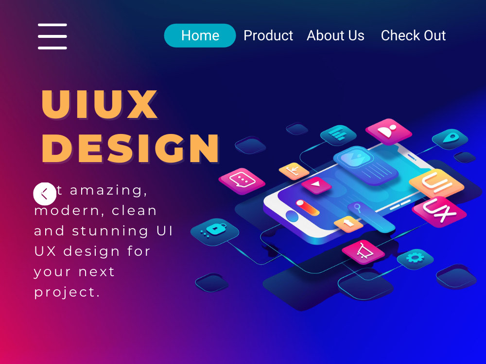 Website UI UX design, Figma mobile app UI UX. UI UX design in figma ...