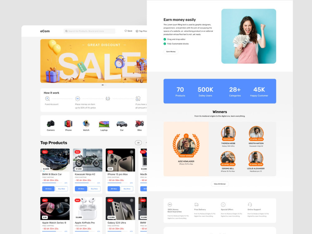 Website Landing Page UI UX Design with Mobile Responsive in Figma | Upwork