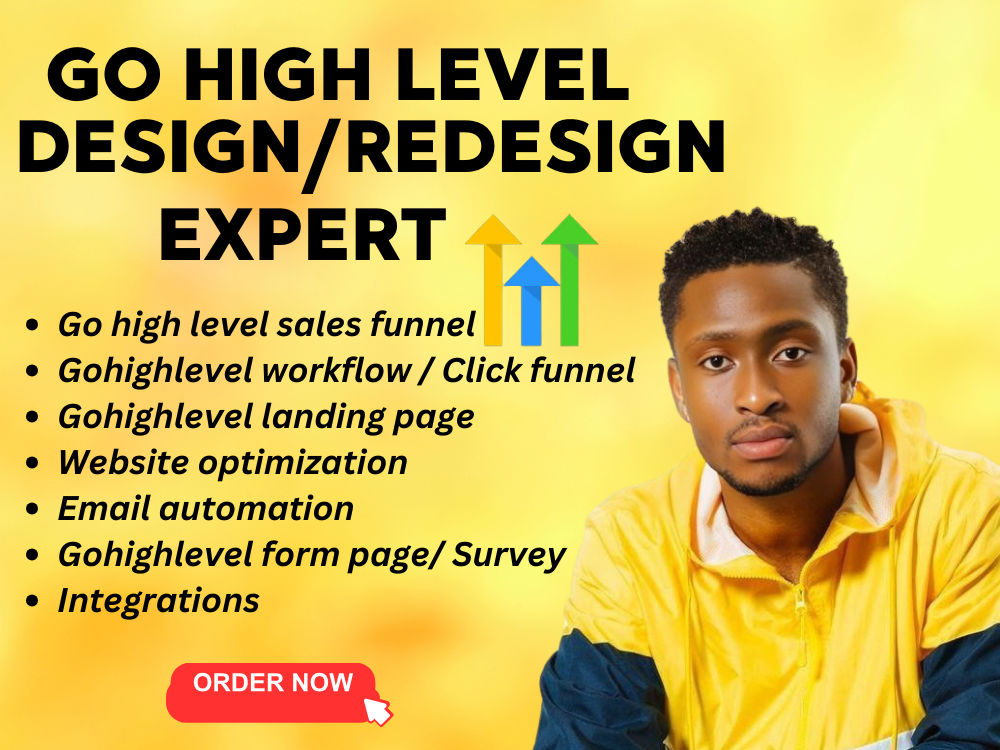 Gohighlevel website design go high level landing page sales funnel