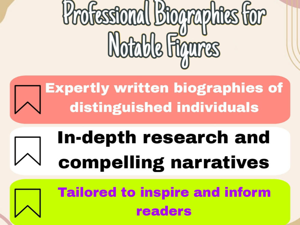 Biography of Famous Figures | Upwork