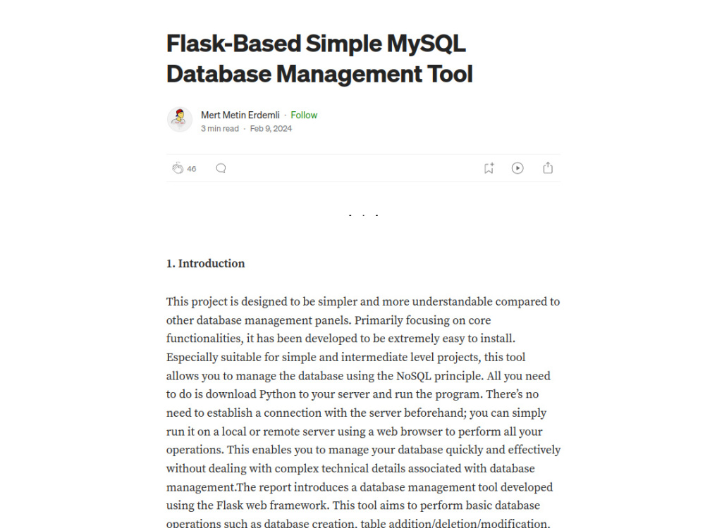 Web İnterface Python Flask Based No-Code DataBase Management System ...