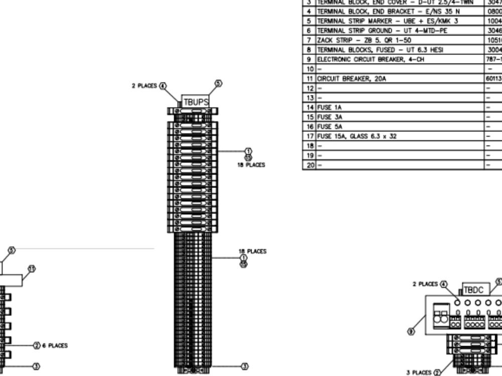 Panel Layout, Electrical component wiring, Bill of Materials (BOM) | Upwork