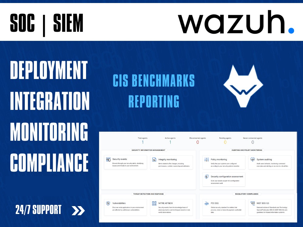 Wazuh SIEM complete setup with support | Upwork