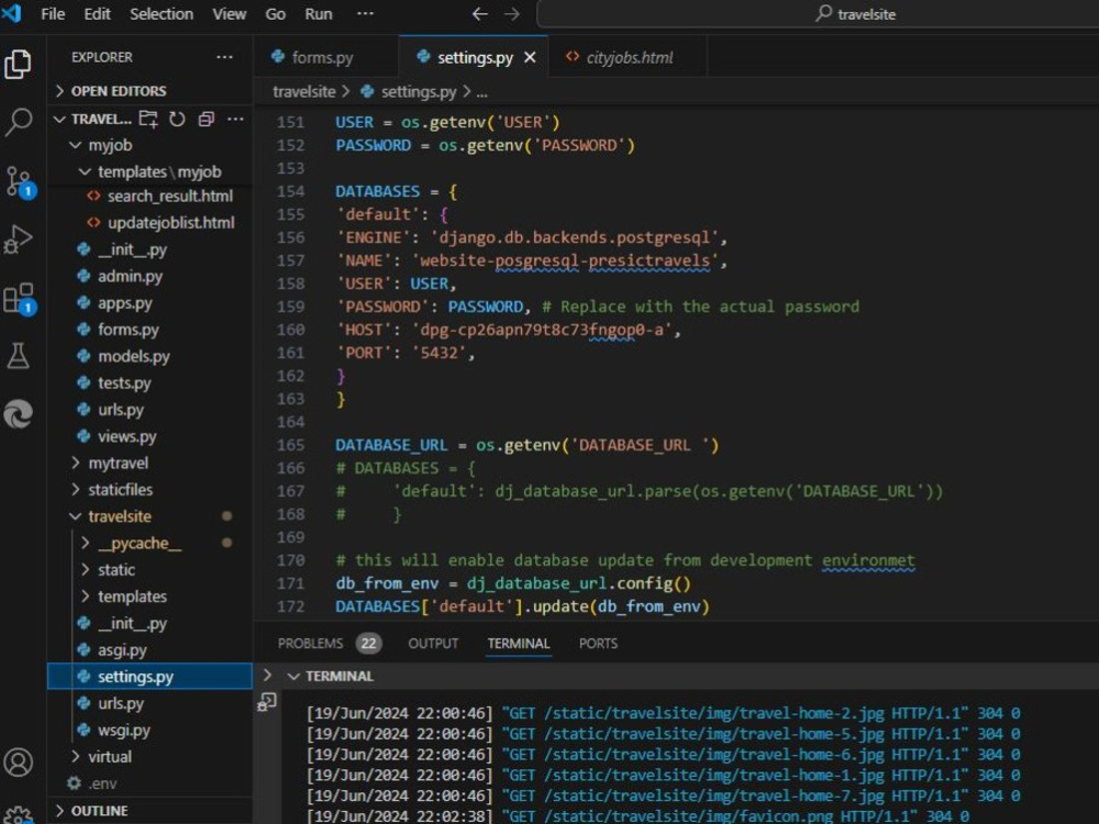 A python Django web application | Upwork
