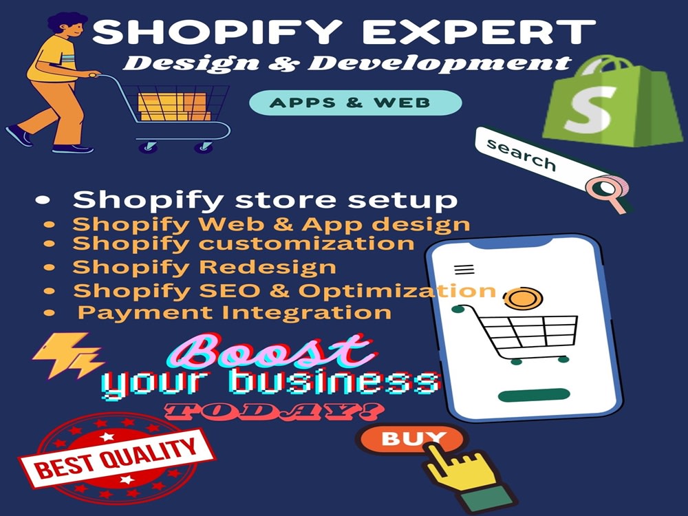 Shopify Store Designer & Developer | Apps | Websites | Upwork