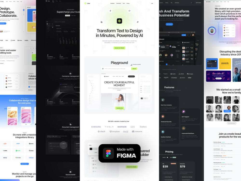SaaS Landing page UI UX Design in Figma | Upwork